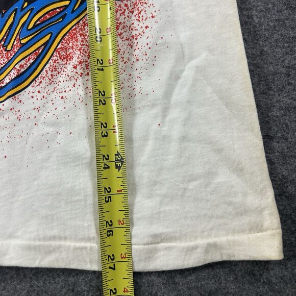 VTG 90s Hanes Goodwrench Racing Dale Earnhardt Shirt Nascar Mens Large White - Picture 9 of 12